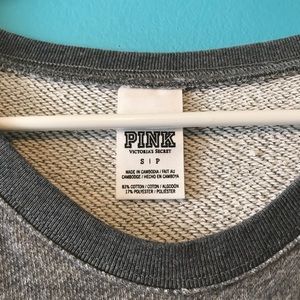 PINK Victoria's Secret Sweaters - Vintage VS Pink Gray Sweater PINK Victoria's Secret Sweaters - Vintage VS Pink Gray Sweater